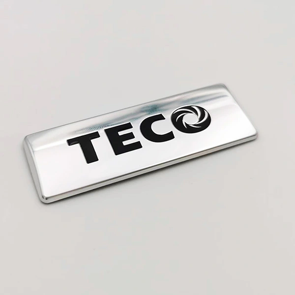 Logo -Metallnamenplatte
