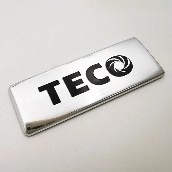 Logo -Metallnamenplatte