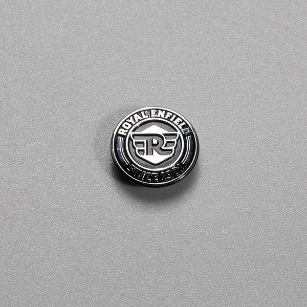 Luxusmarken-Abzeichen mit 3D-Nickel-Logo und erhabenem Logo