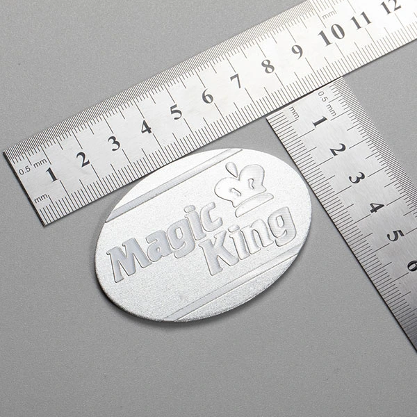 Logo-Metallaufkleber