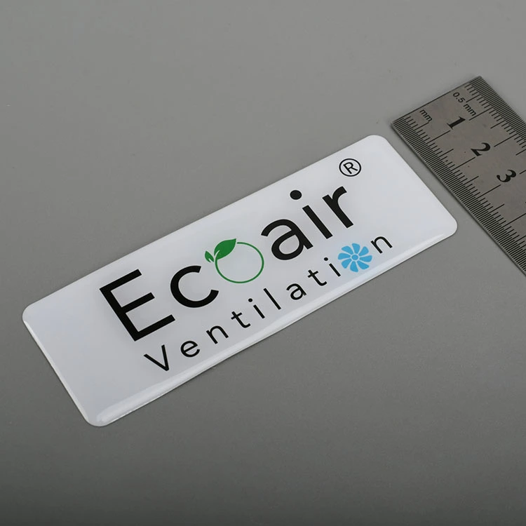 3D -Logo -Harz -Epoxy -Aufkleber