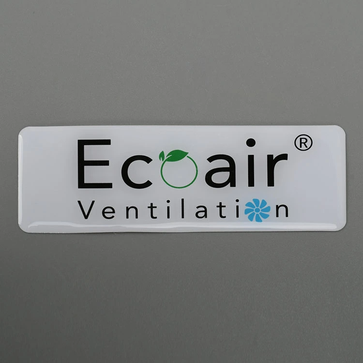 3D -Logo -Harz -Epoxy -Aufkleber