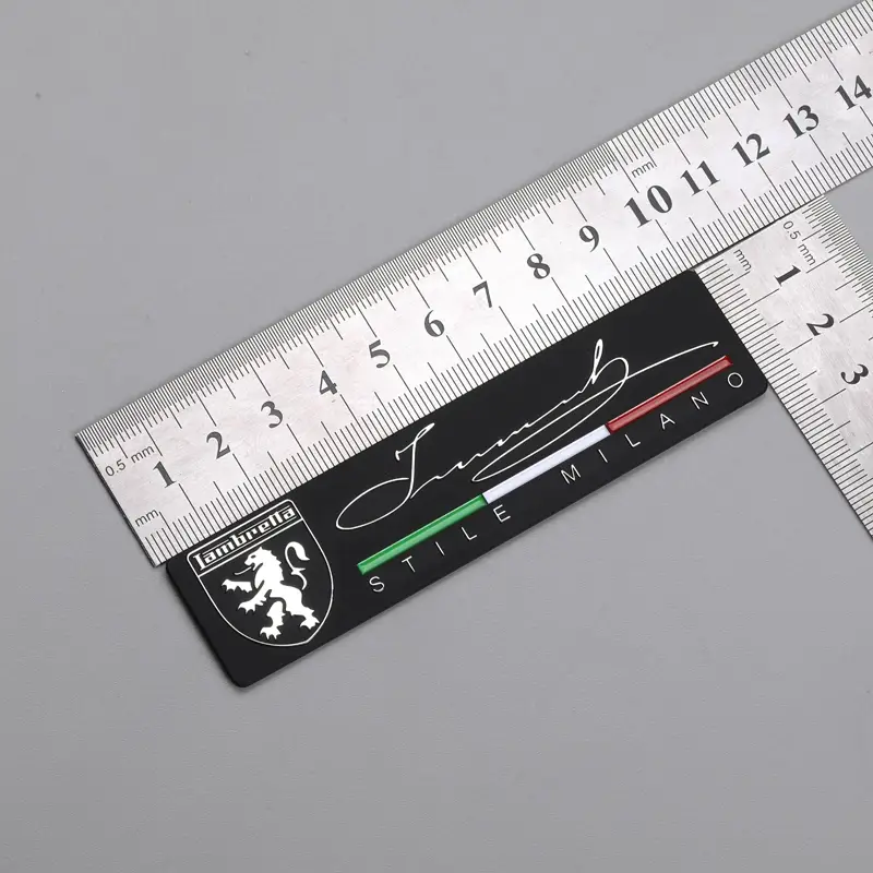 3D-Metall-Nickel-Etikett