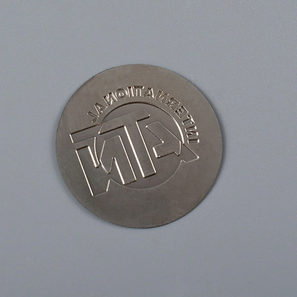 3D -Nickel -Label -Aufkleber