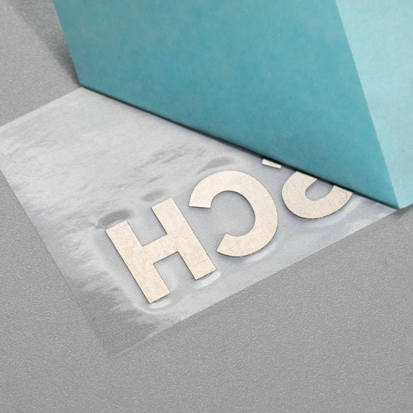 3D-Klebeetikett aus Nickel
