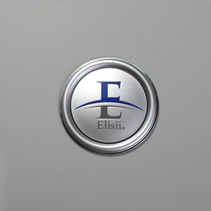 Aluminiumetikett mit individuellem Logo und 3D-Prägung