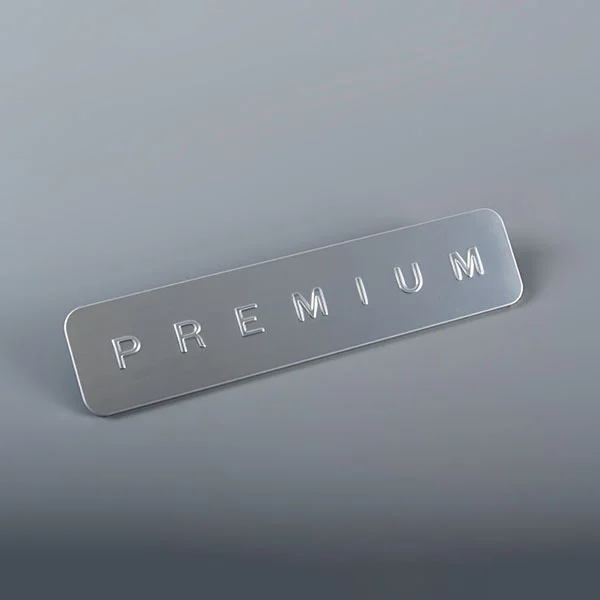 Markenbedrucktes Aluminiumetikett