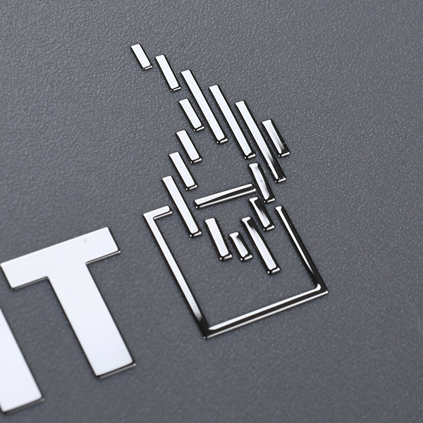 3D-Logo-Etikett