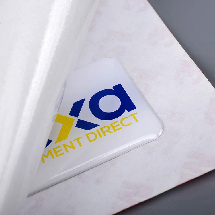 Design Marke Epoxy Resin Aufkleber