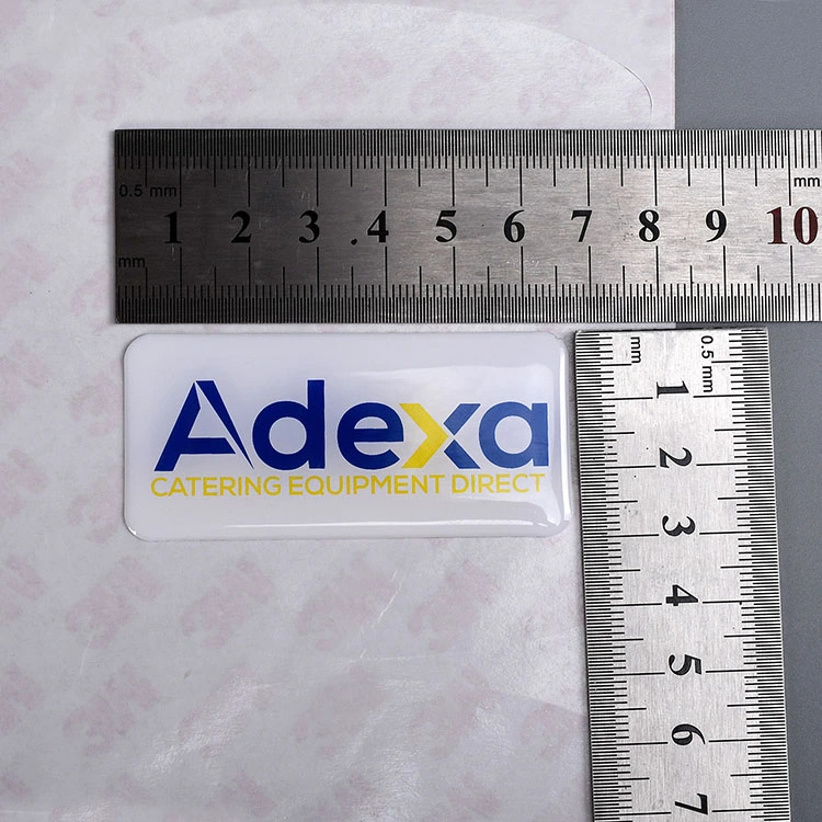 Design Marke Epoxy Resin Aufkleber