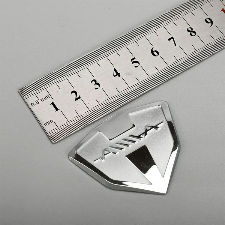Elektroform 3D -Metall -Logo Beschriftungsaufkleber