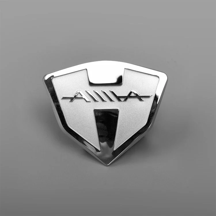Elektroform 3D -Metall -Logo Beschriftungsaufkleber