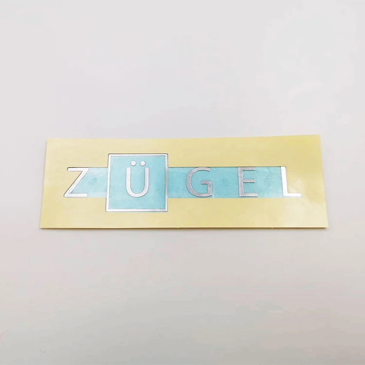 Elektroformierende Nennschild -Etikett