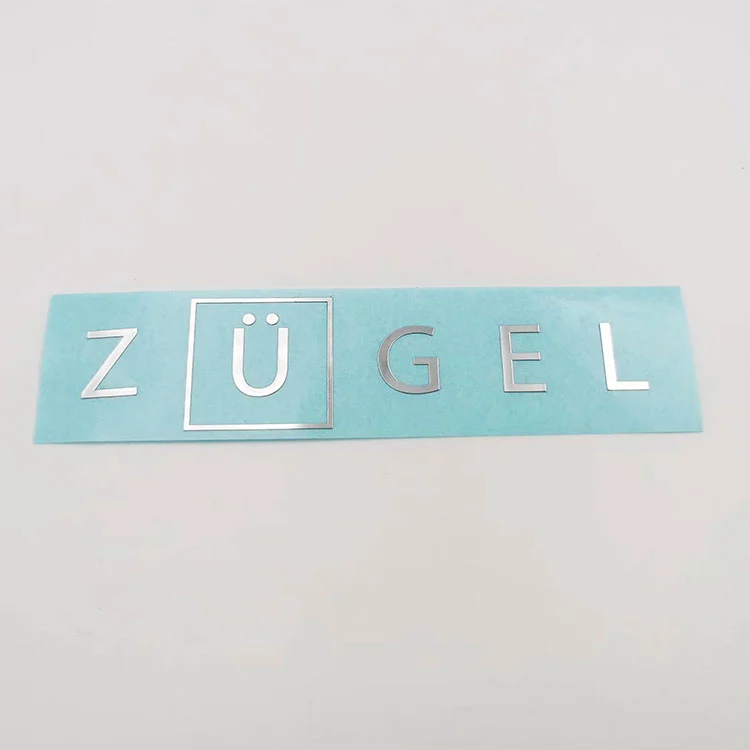 Elektroformierende Nennschild -Etikett