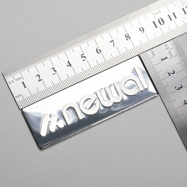 Logo-Aluminiumaufkleber