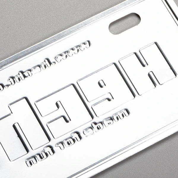 Namensschilder aus Aluminiummetall