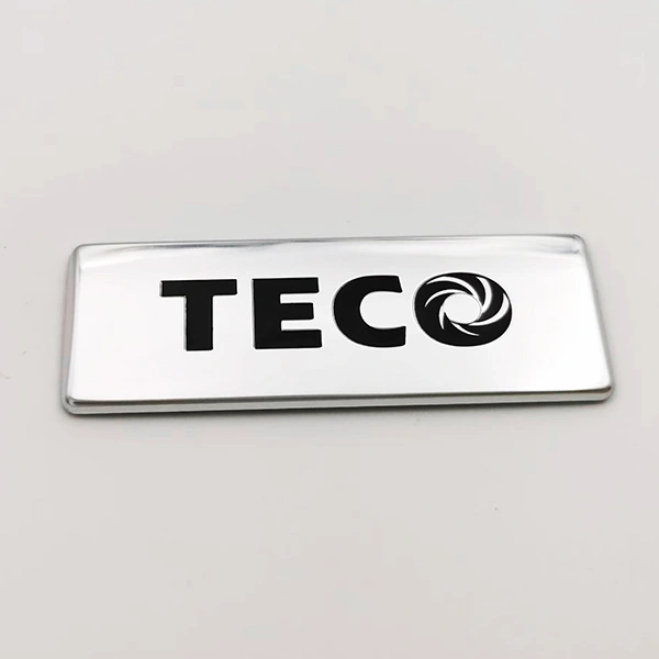 Logo -Metallnamenplatte