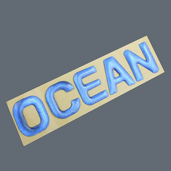Benutzerdefinierter Druck, hochwertiger, stark klebender 3D-Dome-Epoxidaufkleber mit separatem Logo