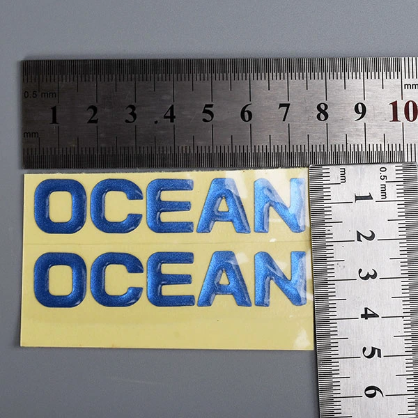 Benutzerdefinierter Druck, hochwertiger, stark klebender 3D-Dome-Epoxidaufkleber mit separatem Logo
