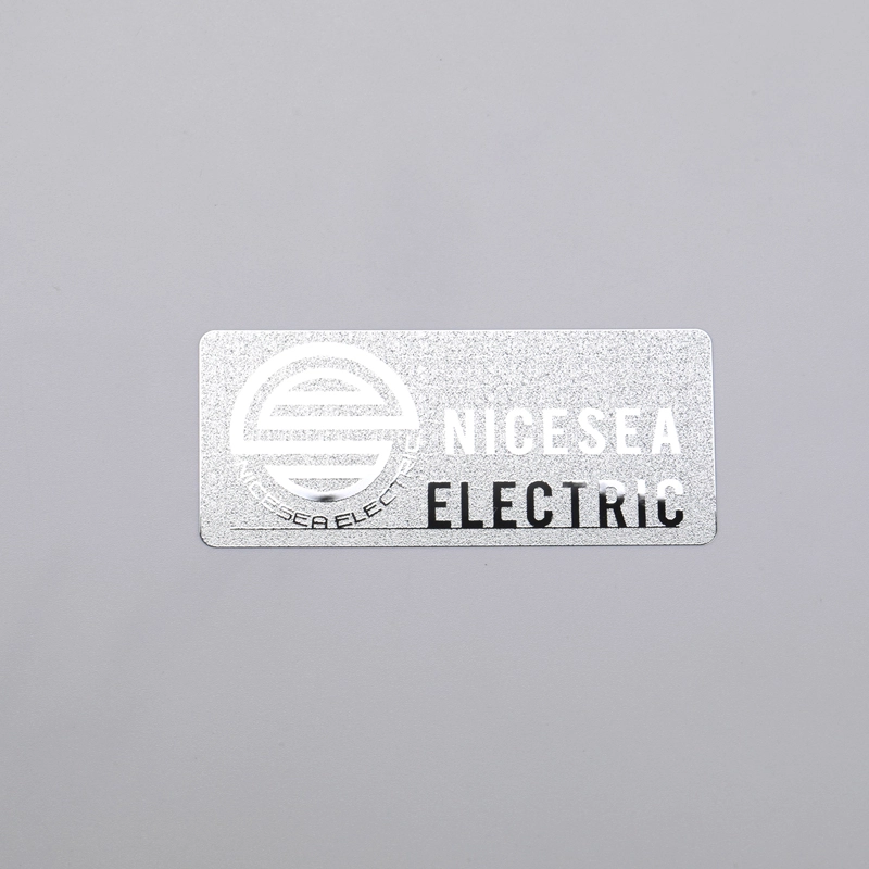 Chrom-Silber-Logo-Aufkleber, Nickel-Etikett mit 3M-Kleber