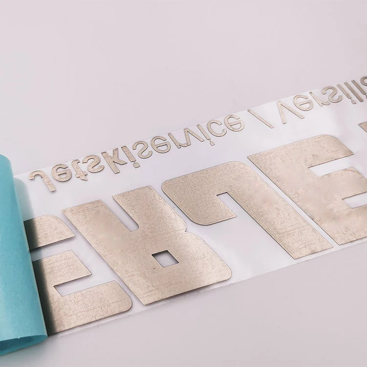 Metall -Nickel -Logo -Etikettaufkleber