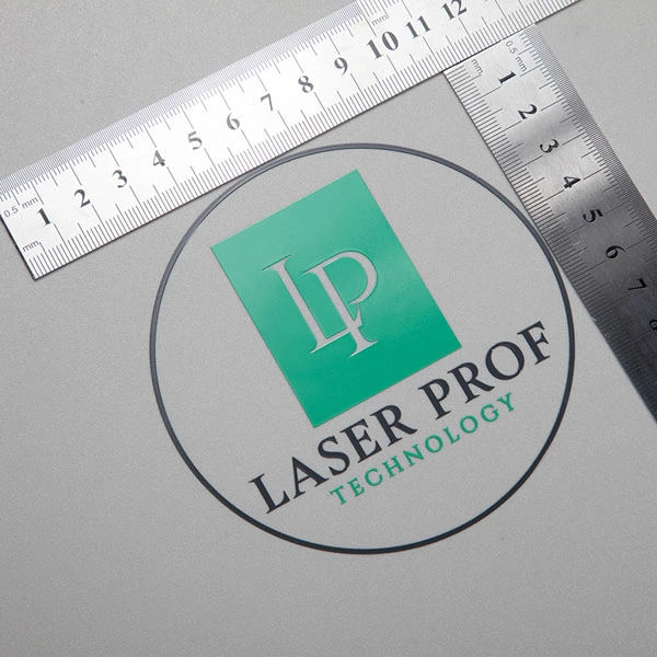 Metalletikettenaufkleber mit Nickel-Logo