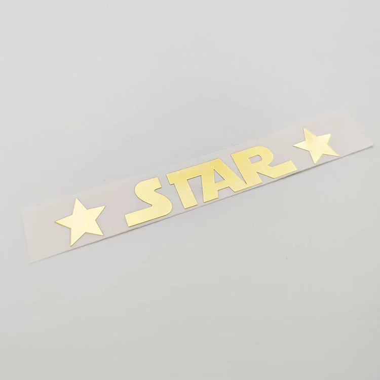 Goldchrom -Logo Metall Sricker
