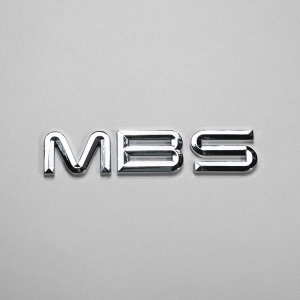 Verchromtes ABS-3D-Emblem, Automobil-Logo in silberner Spiegelfarbe