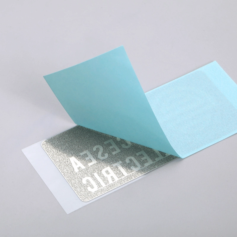 Chrom-Silber-Logo-Aufkleber, Nickel-Etikett mit 3M-Kleber