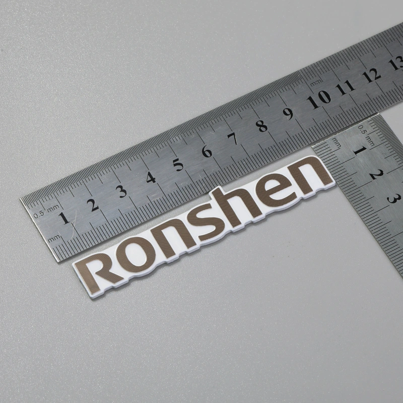 Schild aus gebürstetem Aluminium für Haushaltsgeräte