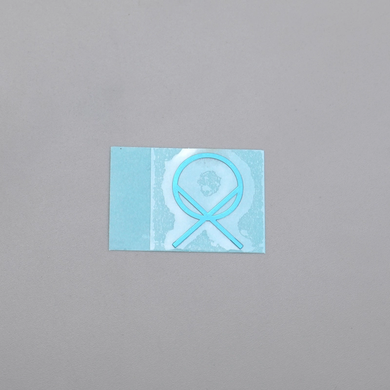 Maßgeschneidertes chromblaues Nickel-Etikettenschild