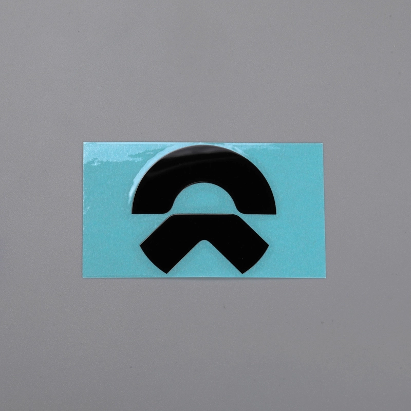 3D-Nickel-Aufkleber, Chrom, schwarzes Auto-Emblem-Logo