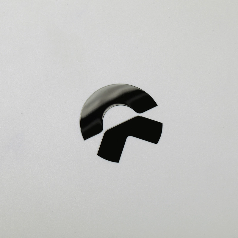 3D-Nickel-Aufkleber, Chrom, schwarzes Auto-Emblem-Logo