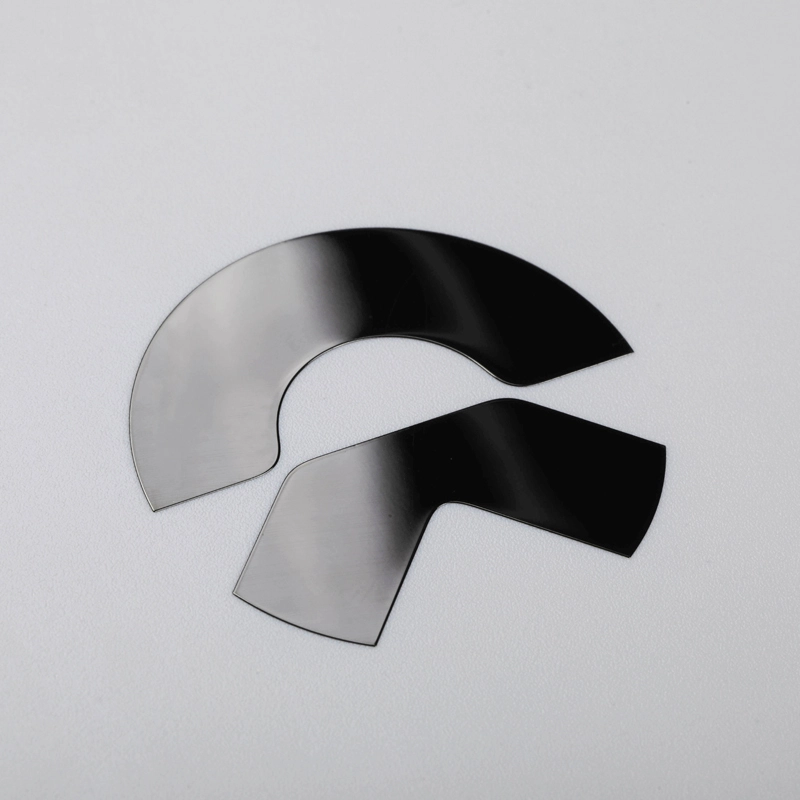 3D-Nickel-Aufkleber, Chrom, schwarzes Auto-Emblem-Logo