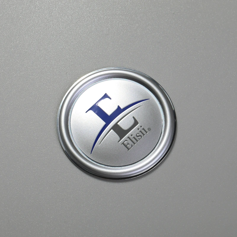 Aluminiumetikett mit individuellem Logo und 3D-Prägung