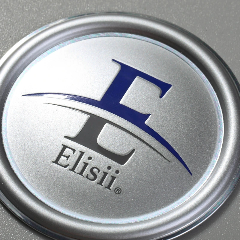 Aluminiumetikett mit individuellem Logo und 3D-Prägung