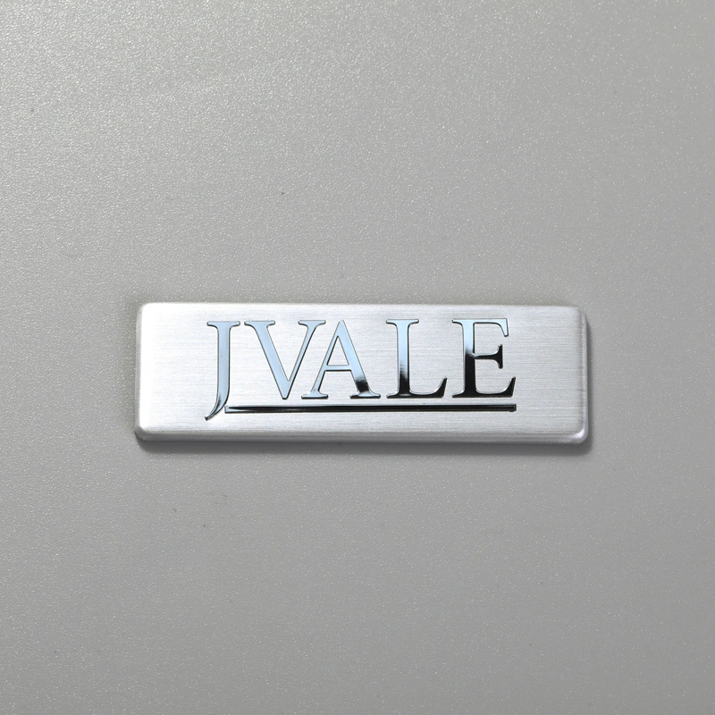 Aluminium-Markenlogo-Aufkleber für Ausrüstung