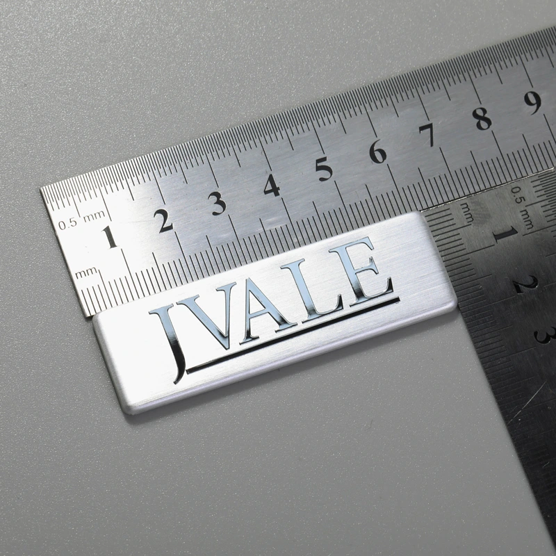 Aluminium-Markenlogo-Aufkleber für Ausrüstung