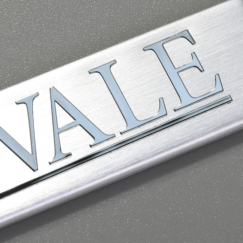 Aluminium-Markenlogo-Aufkleber für Ausrüstung