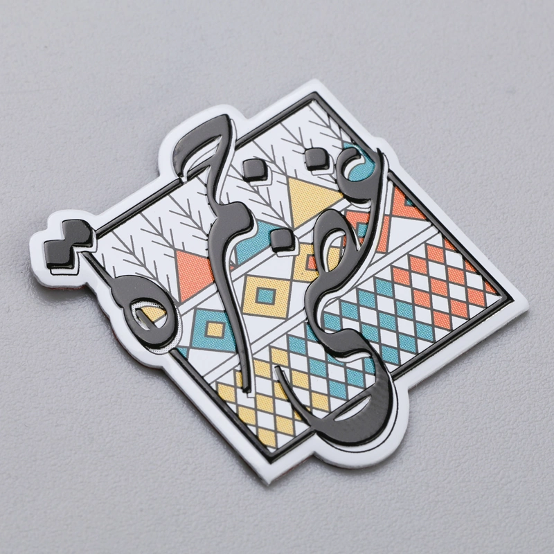 Aluminium-Logo-Namensschild-Siebdrucketiketten