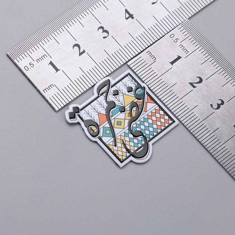 Aluminium-Logo-Namensschild-Siebdrucketiketten