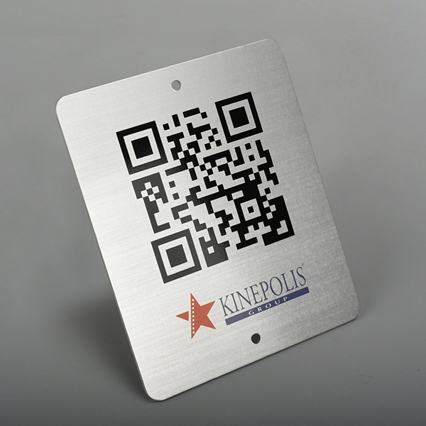QR-Code-Aluminiumetikett
