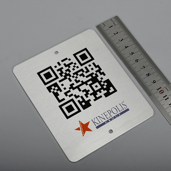 QR-Code-Aluminiumetikett
