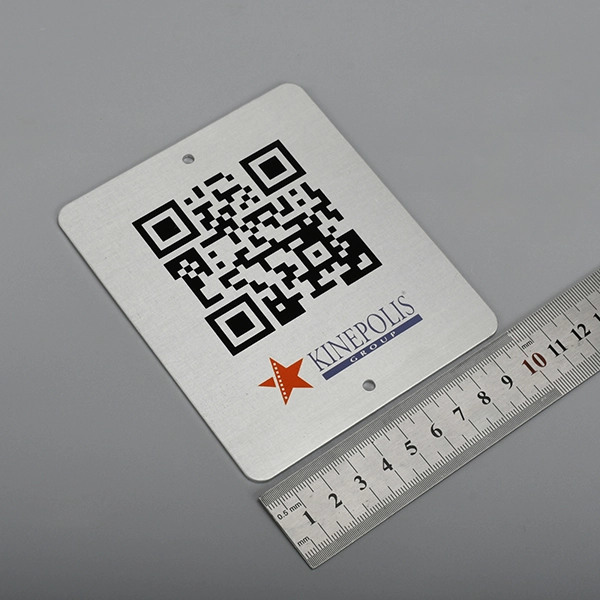 QR-Code-Aluminiumetikett