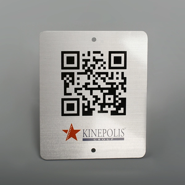 QR-Code-Aluminiumetikett