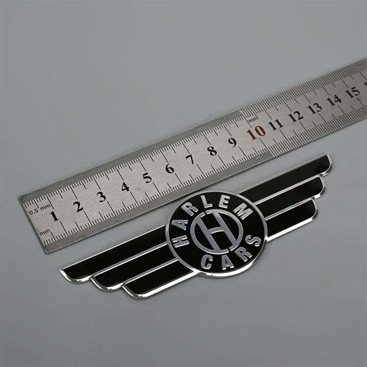 Edelstahl -Logo -Aufkleber